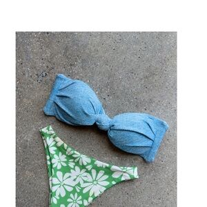 Skatie Blue Denim Lyndi bikini top